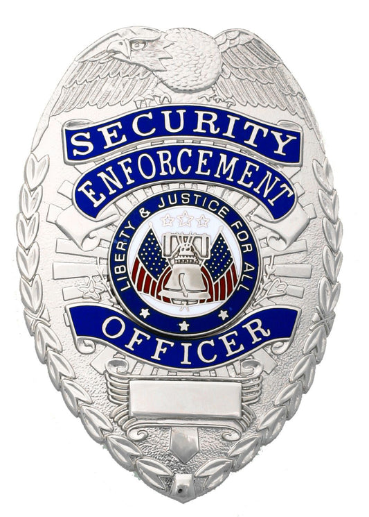 SECURITY ENFORCEMENT OFFICER SILVER SHIELD BADGE