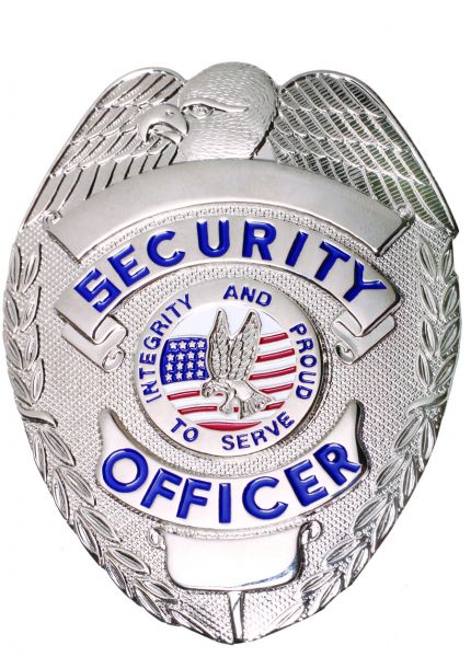 Security Officer Silver Shield badge