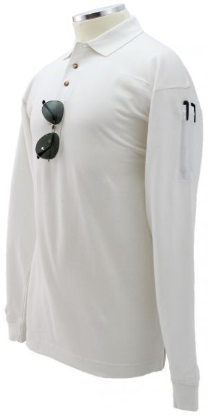 Plain Poly Cotton Long Sleeve Polo Shirt