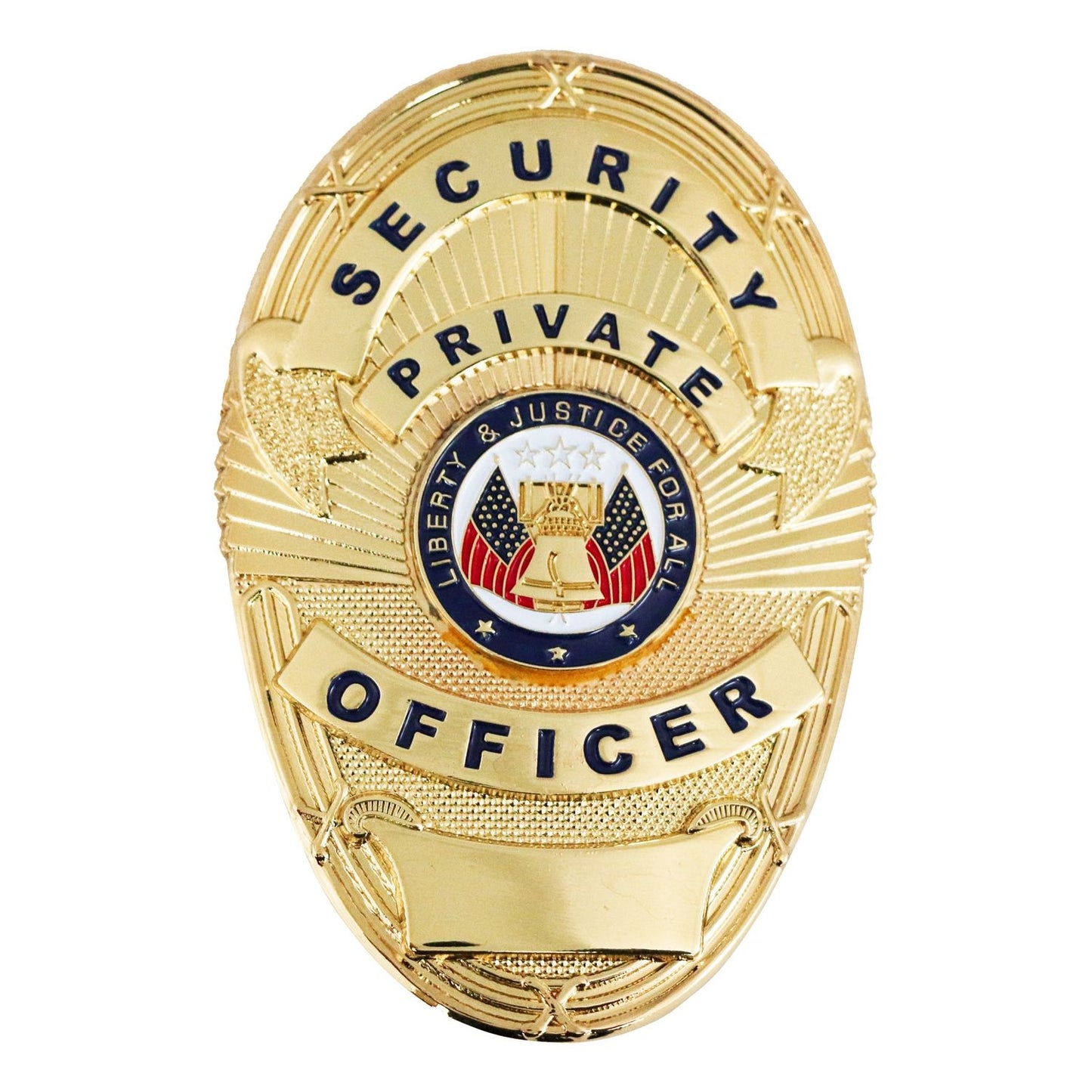 SECURITY PRIVATE OFFICER GOLD SHIELD BADGE
