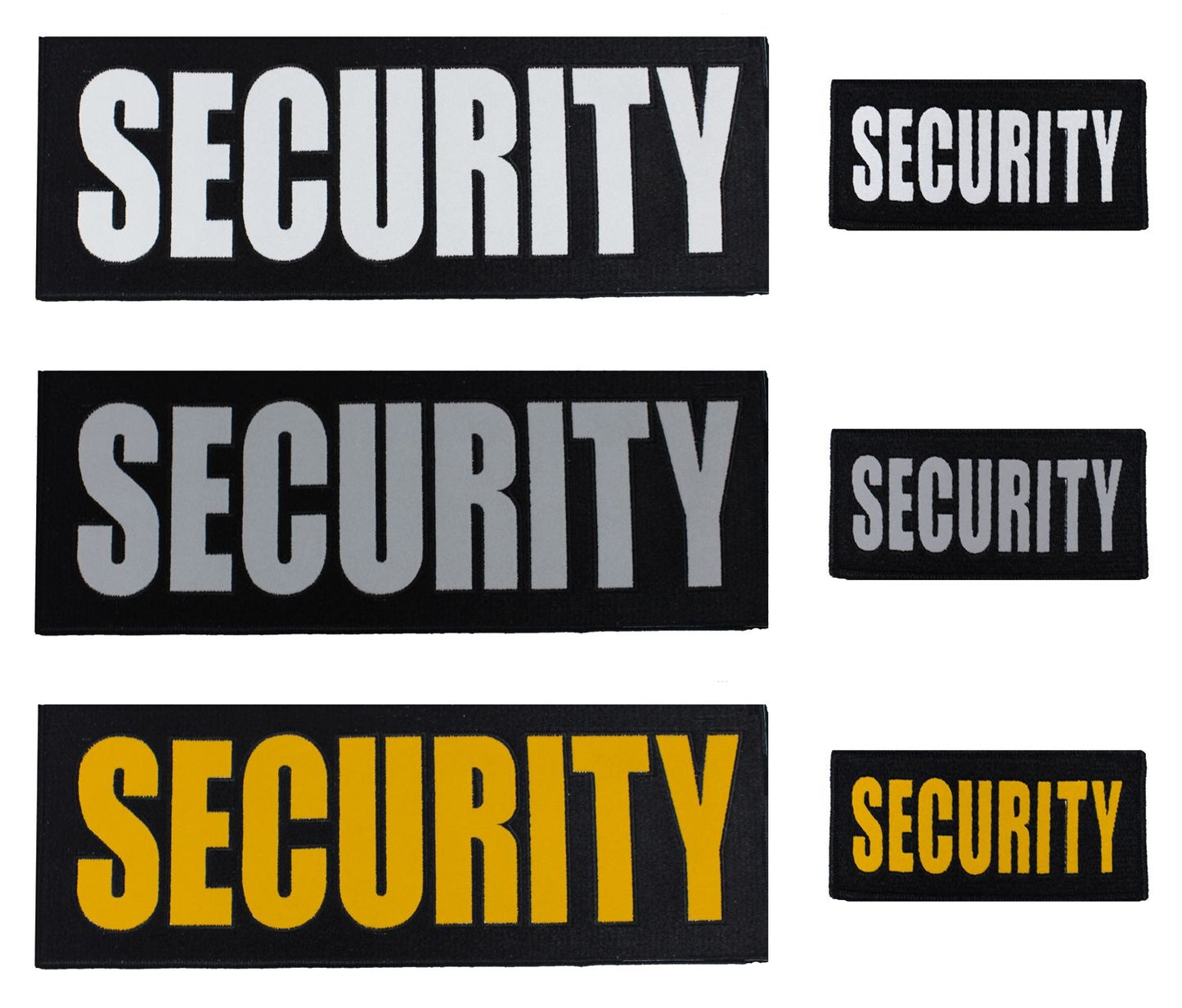 REFLECTIVE SECURITY EMBLEMS (CHEST FRONT)