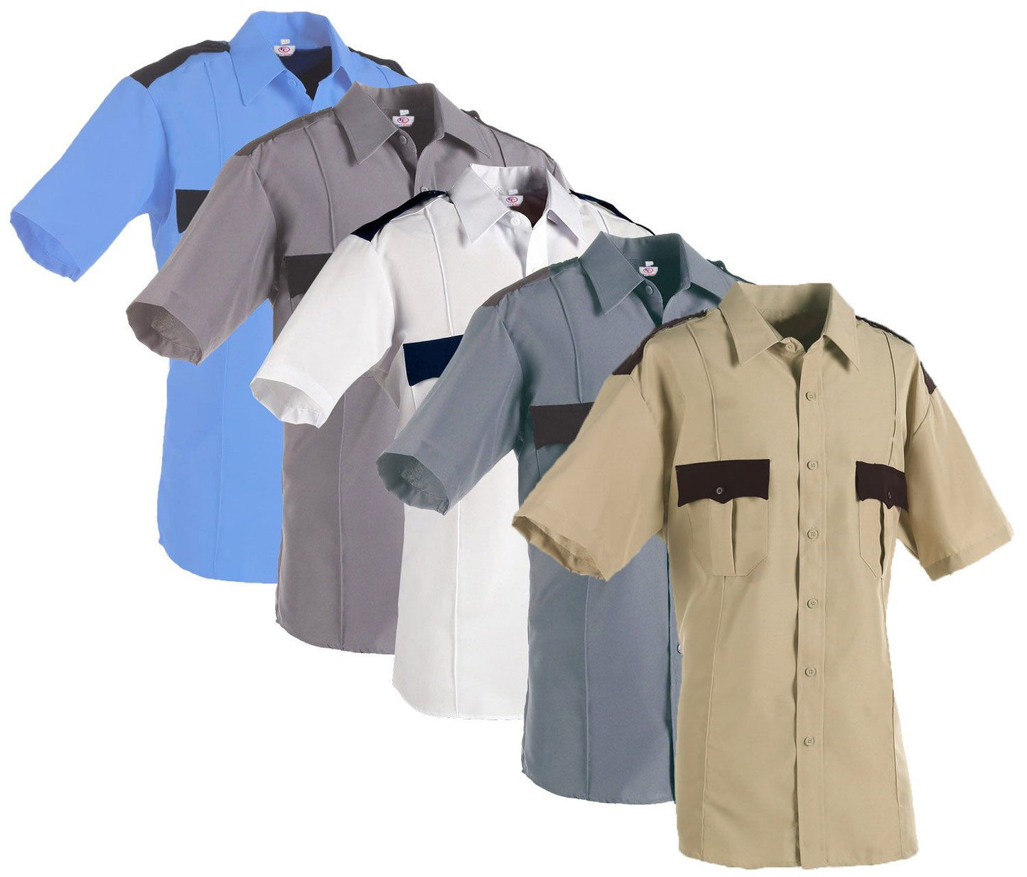 Two Tone Short Sleeve Uniform Shirt