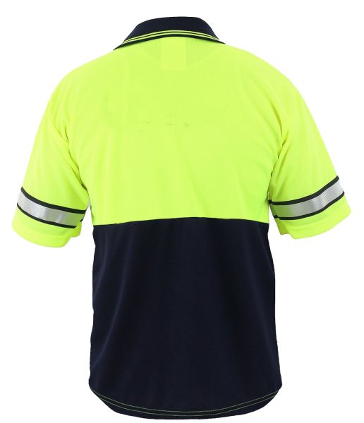 High Vis. Polo Shirt With Reflective Stripes