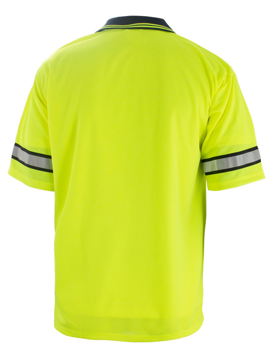 High Visibility Polo Shirt With Reflective Stripes